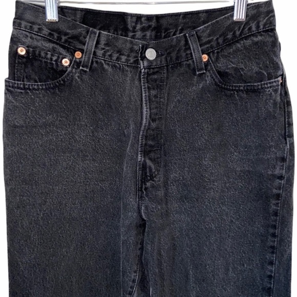 Vintage Levi’s 501 Black Straight Leg jeans - Picture 6 of 14